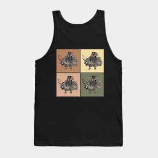 Japanese Samurai Warrior Retro Japan Pop Art 469 Tank Top